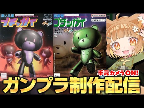 【ガンプラ】手元配信！ガンダムベースで買ってきたイベント限定プチッガイ組み立てる！！なんか配色かっこいい！！【ロリ声小学生VTuberあのちゃん🐶 📛】