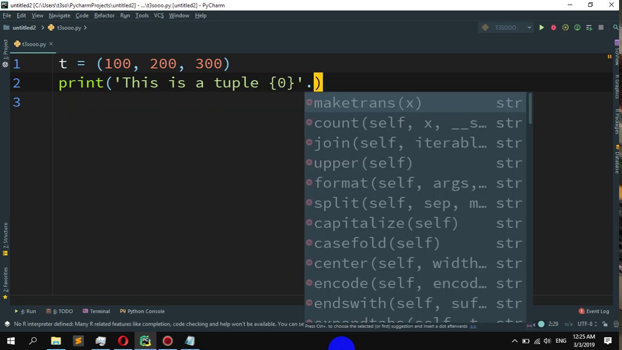 How to print a tuple with formatting in Python - YouTube