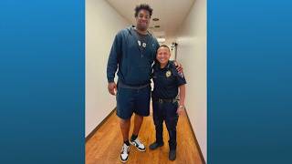 7-foot-3 Texas police recruit one step closer to achieving goal