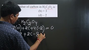 Oxidation number of carbon in H2C2O4 is  | Redox Master Series | Master stroke