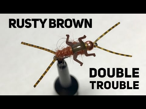 How to Tie a Rusty Brown Double Trouble