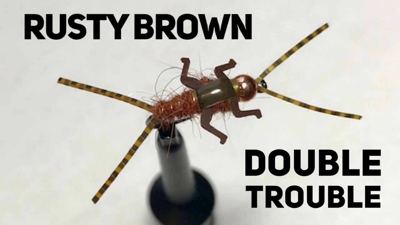 How to Tie a Rusty Brown Double Trouble