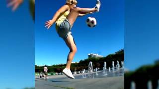 Melody Donchet Girl Insane Freestyle Skills Football Street