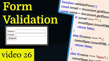 Form Validation JavaScript Tutorial