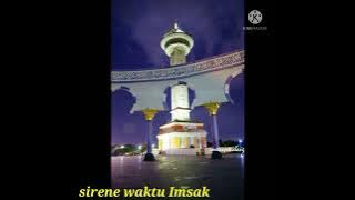 Sirene waktu Imsak.