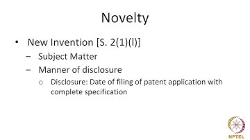 Lecture09-Novelty #CH26SP #swayamprabha