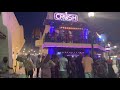 Cabo San Lucas night life.  Walk through a Saturday night scene with clubs and bars.