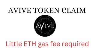 AVIVE TOKEN CLAIM (LIVE VIDEO)