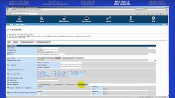 BAS (BluStar™ Application Server) - Admin 1 Basic Installation-Module 4 - BAS Web UI User Accounts