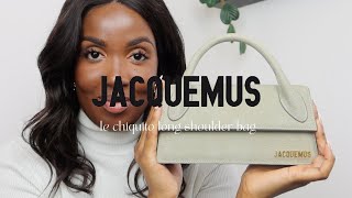 Jacquemus Le Chiquito Long Leather Tote in Green