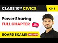 Full Chapter Revision Series | Power Sharing | Class 10 Civics | In Hindi | Magnet Brains