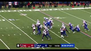Buffalo Bills Nyheim Hines opening kickoff return for Damar Hamlin