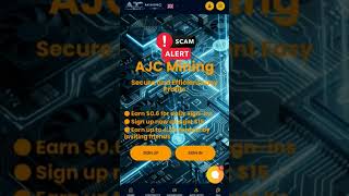 ajcminning.com is highly fraudulent and fake. #usdt #tech #passiveincome #btc