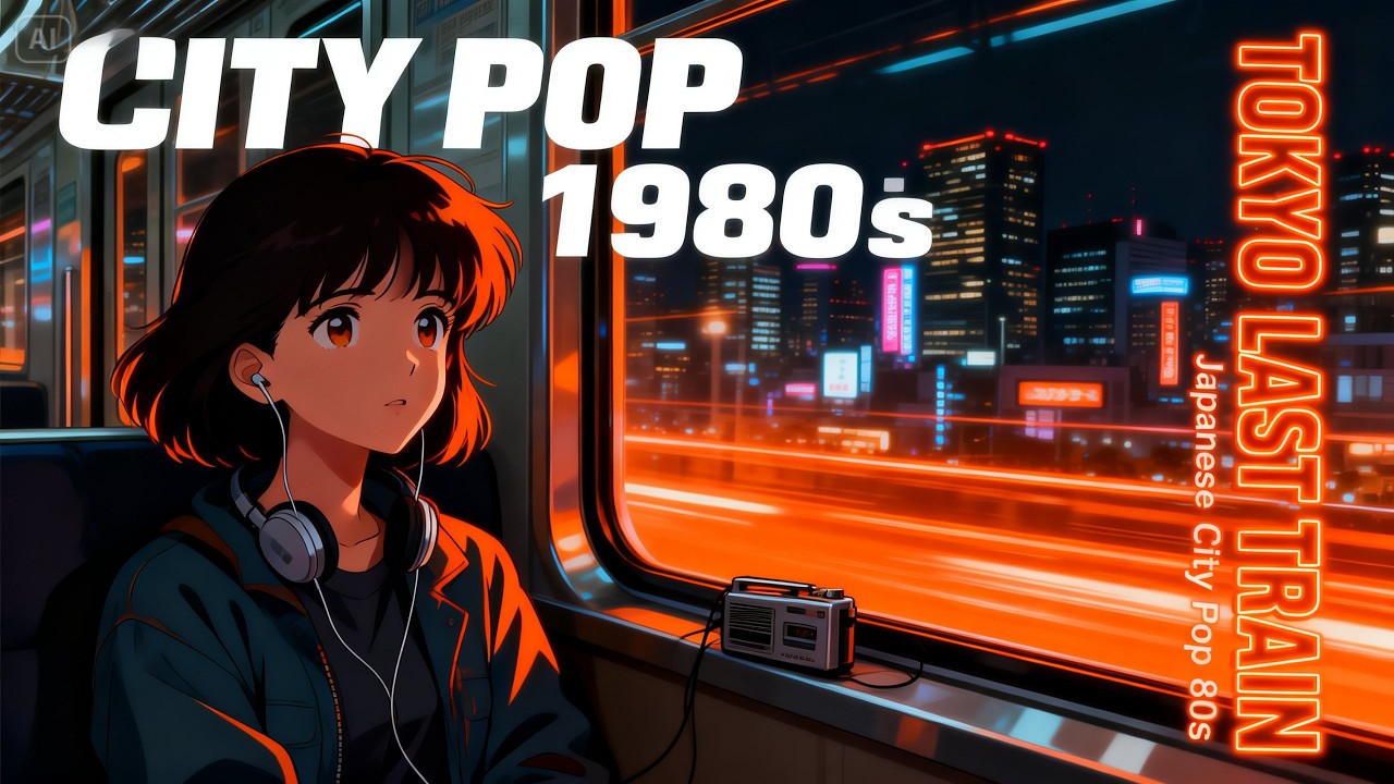 Japanese City Pop 80s – Tokyo Last Train Night 🌃 | Neon Taxi
