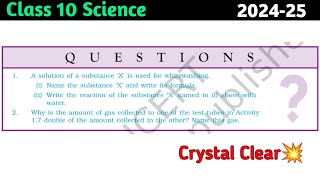 A solution of a substance X is used for white washing. Name the substance X and write its formula. screenshot 5