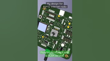 My original PCB design for ESP32 internet radio! Planning to make it with a PCBA service.
