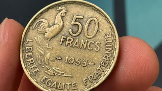 1953 France 50 Francs Coin • Values, Information, Mintage, History, and More