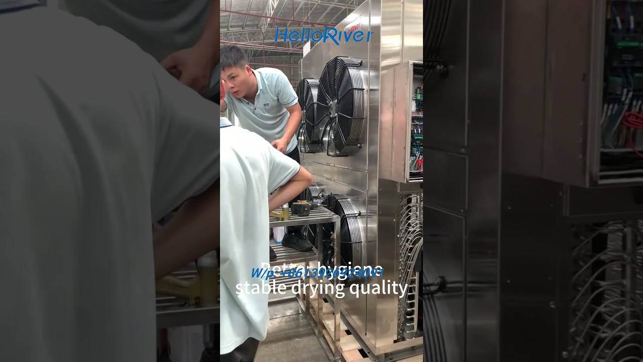 heat pump food dryer factory heat pump fish drying machine factory hello river brand dryer factory