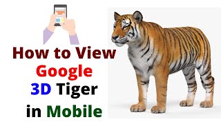How to view google 3D tiger in android mobile 2020 | 3D Tiger screenshot 3