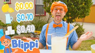 learning numbers and making lemonade with blippi educational videos for kids