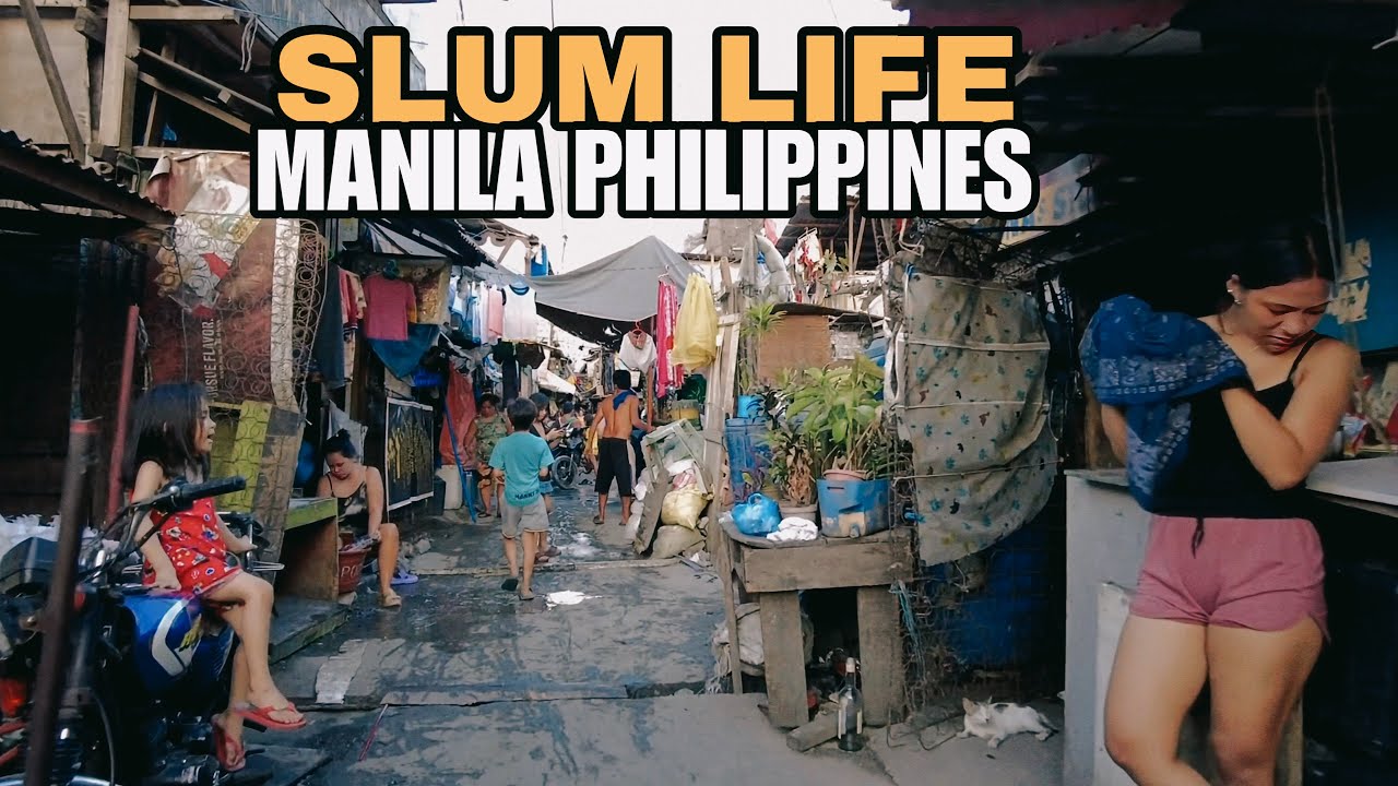 Life inside the SLUM in MANILA PHILIPPINES [4k] walking tour