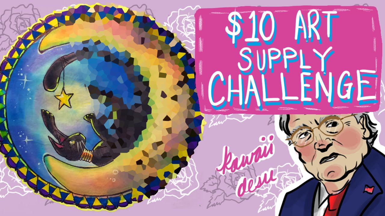 $10 Art Supply Challenge | Emily Artful - YouTube