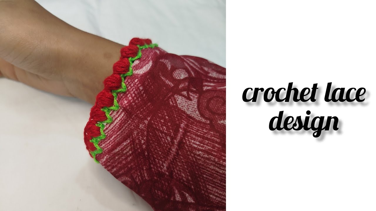 how to make a crohet  beautiful lace/কুশি কাটার  লেস/ কুশি কাটার লেস দিয়ে জামা জরা লাগানো