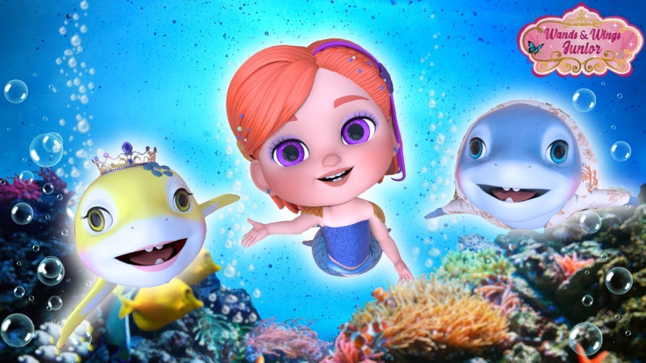 Baby Shark Doo Doo Doo | Princesses Underwater fun  + Spooky Monsters | Kids Song | Princess Magic