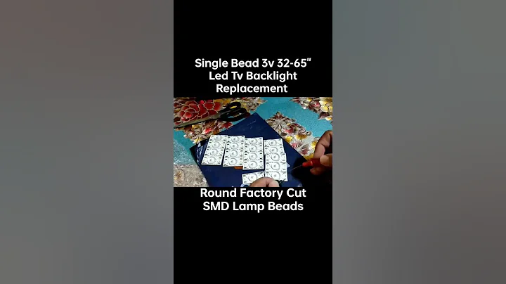 Unboxing and Testing Round Factory Cut SMD Lamp Beads for LED TV Backlight Replacement