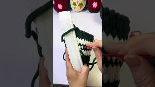 Beautiful Easy Handmade Woolen Slipper Design #shorts #viralvideo #diyslippers