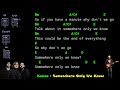 Keane - Somewhere Only We Know - Lyrics Chords Vocals