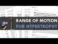 Range of Motion for Hypertrophy | Impact of Range of Motion for Muscle Growth