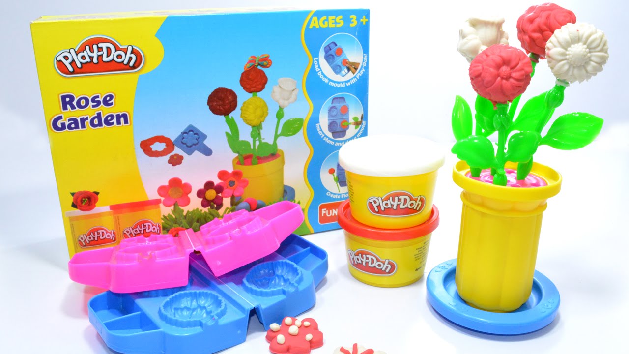 Play Doh Rose Garden Unboxing and Making Rose Garden Kids Toys Hub