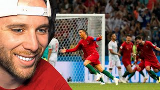 Watching Ronaldo's Hatrick vs Spain For The First Time...
