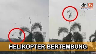 Dua helikopter ATM bertembung di udara sebelum terhempas di Lumut