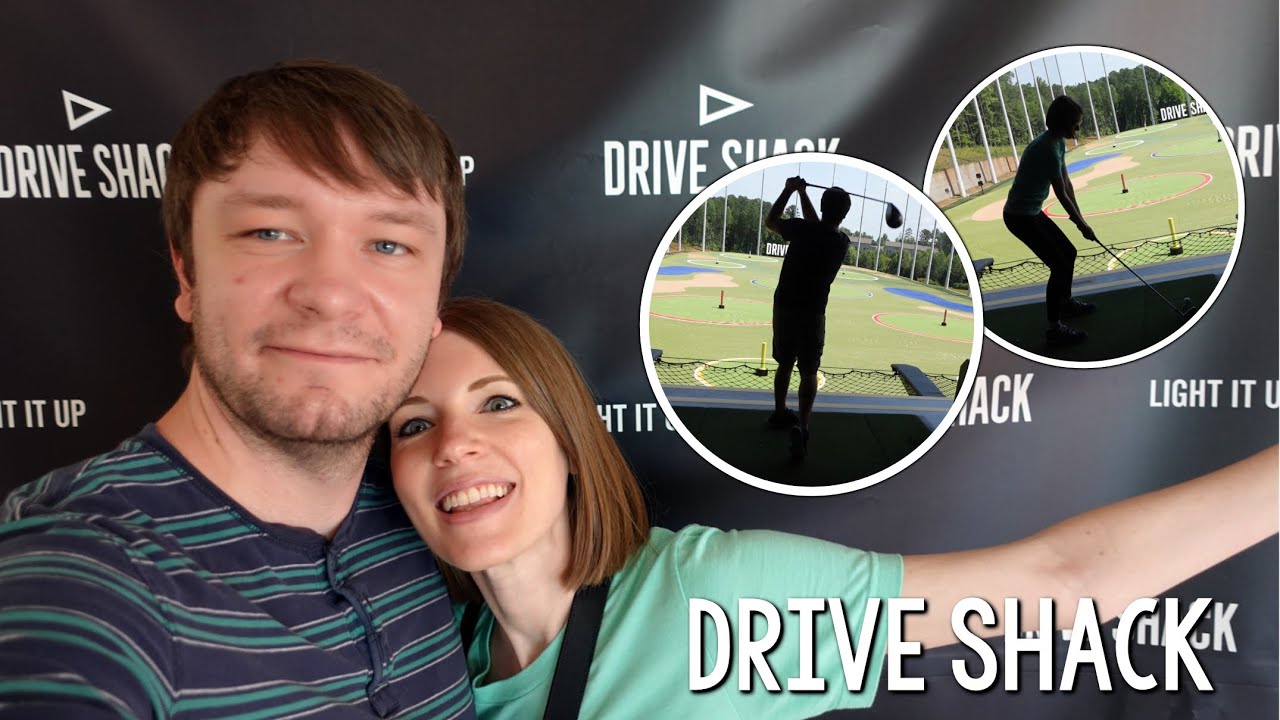 Playing DRIVE SHACK golf for our anniversary! | Raleigh, North Carolina Vlog Part 2
