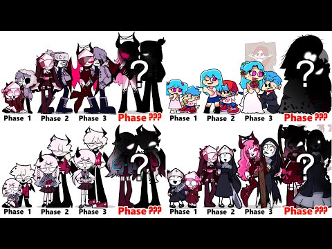 FNF comparison Battle -ALL Phases of fnf Characters Friday Night Funkin Animation  COMPLETEEDITION#1