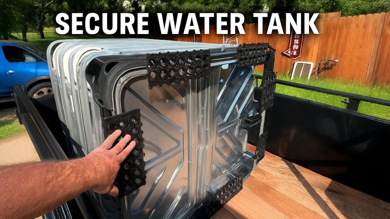 Securing a 275 Gallon Water Tank in a Trailer | DIY Setup