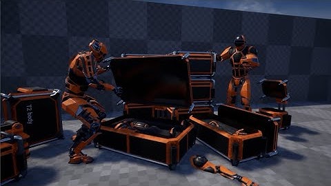 UE4 Modular robots characters