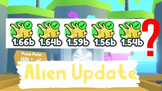 What Happens When You Fuse 5 Golden Jelly Aliens In Pet Simulator (New Aliens Update) screenshot 1
