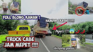 VIRAL!! TRUCK CABE DEWI SRI STUT   OLENG HAMPIR CRASH