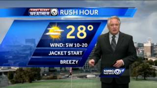 Above normal temps to start your workweek