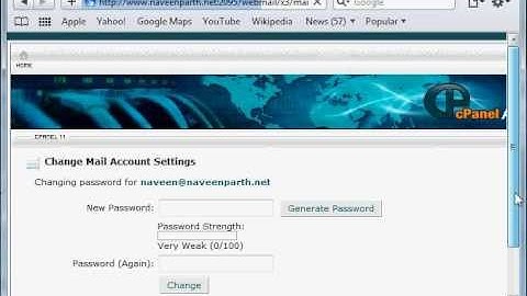 access webmail on cpanel