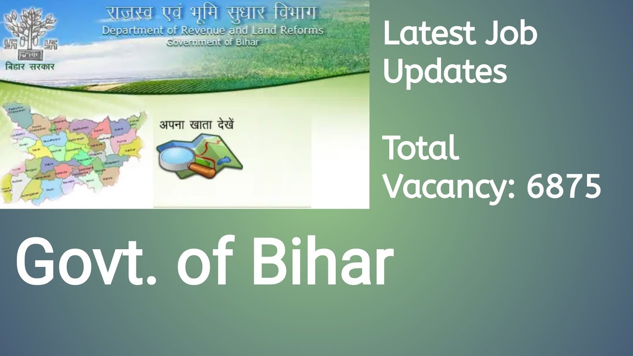 Latest Job March 2019 // GOVT OF BIHAR // Govt Jobs // Special Amin,Clerk Job