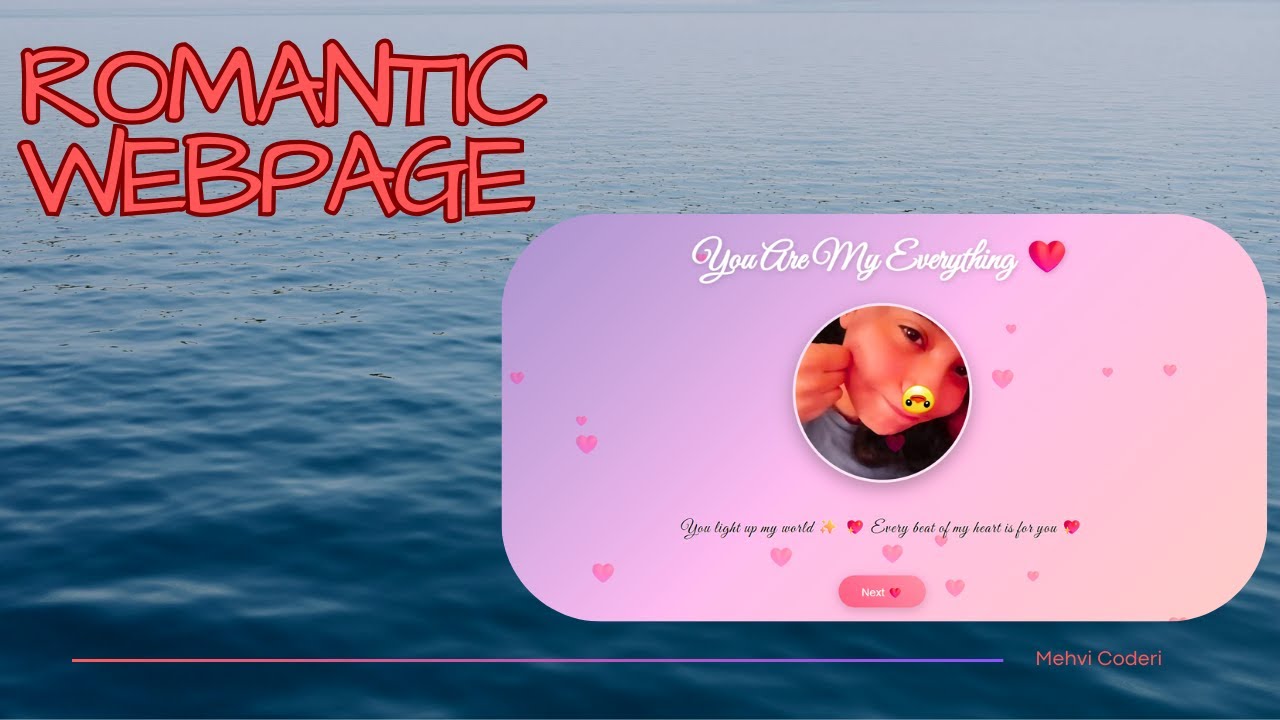 Romantic Webpage - Design romantic webpage for your angry love | With ...