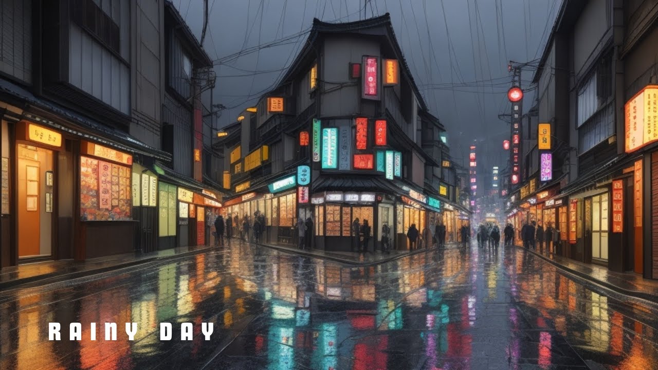 Raining in Tokyo 🌧️ Rainy Lofi Hip Hop Beats - study, work, relax ...