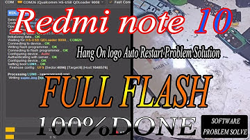 Mi Note 10 Flashing By Unlock Tool / Redmi Note 10 Hang On Logo 100% Fix