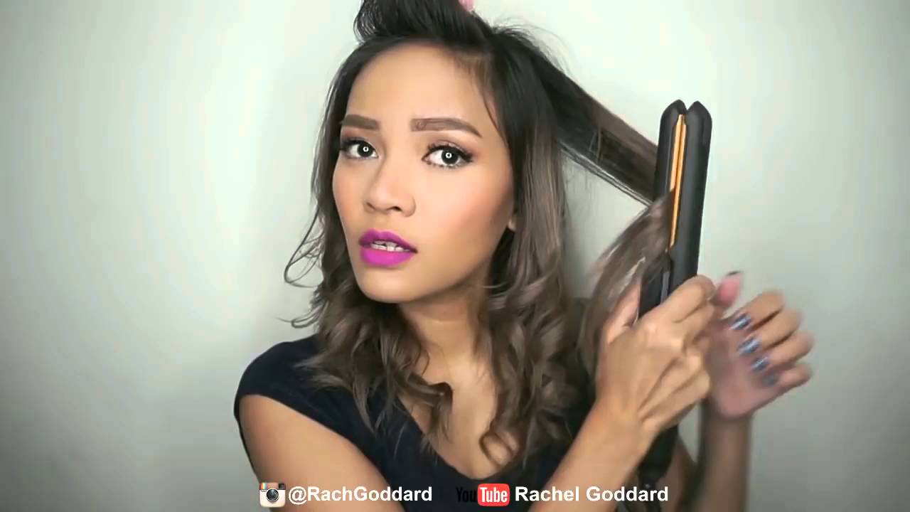 CARA Mengeriting Rambut Dengan Catokan Lurus YouTube