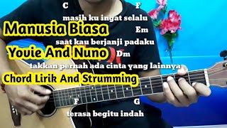 Chord Mudah (Manusia Biasa - Yovie And Nuno ) By Darmawan Gitar ( Tutorial Gitar ) Untuk Pemula