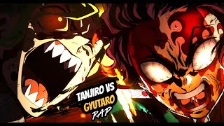 Tanjiro Vs Gyutaro FULL FIGHT 4K | Demon Slayer Rap season 2 (2022)